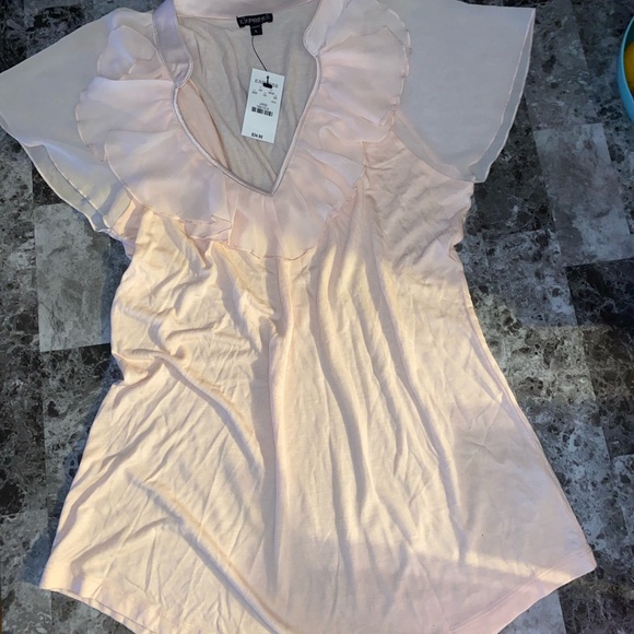 NWT Express Soft Pink Blouse - Picture 3 of 5
